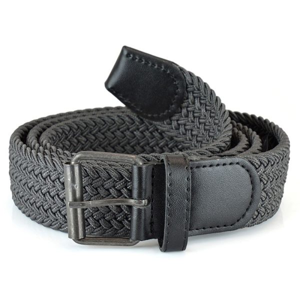 MENS STRETCHY BELT DARK GREY