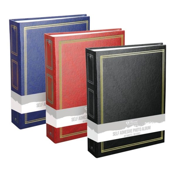 PHOTO ALBUM RINGBINDER 40 SHEETS 19X27CM