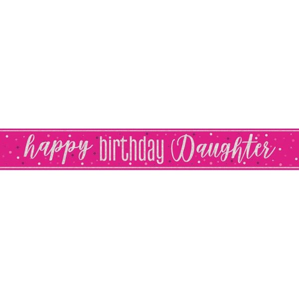 BANNER HAPPY BIRTHDAY DAUGHTER 9FT