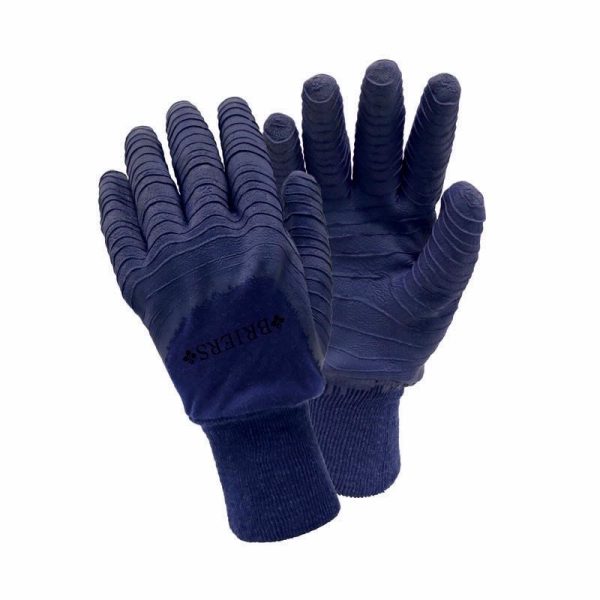 GARDEN GLOVES NAVY LARGE