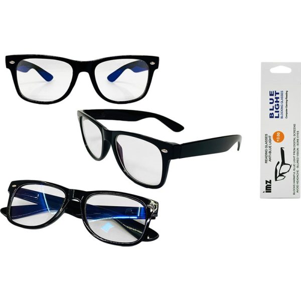 BLUE LIGHT GLASSES COMPUER READING +3.00
