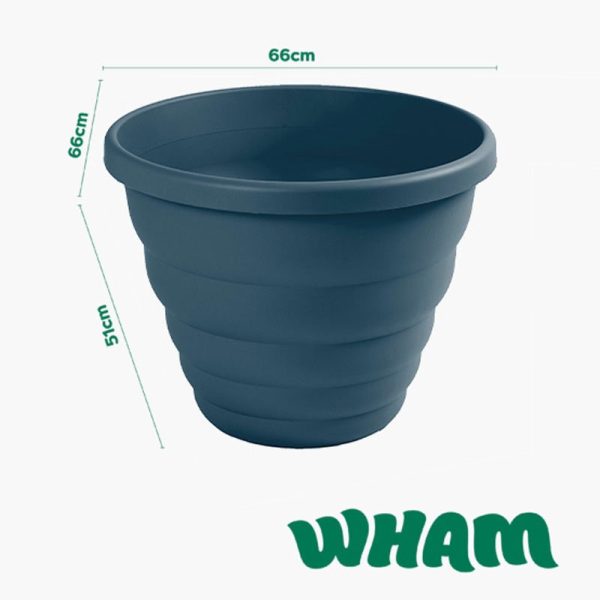 WHAM BEEHIVE ROUND POT NAVY 66CM