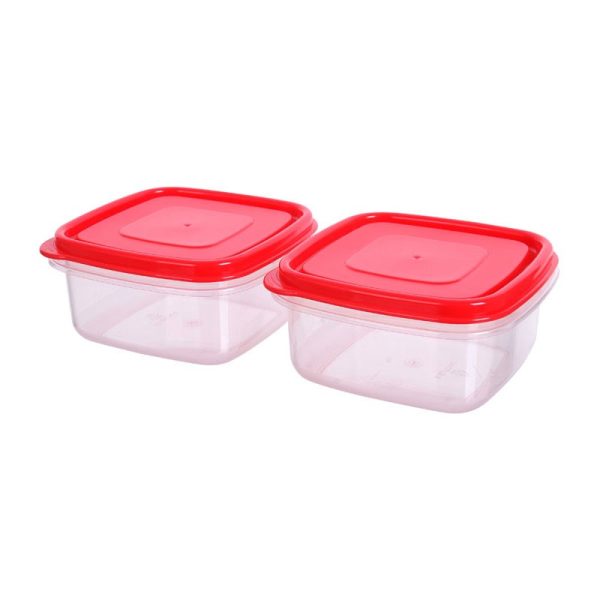 KITCH EASY STORE SQUARE CONTAINERS 500ML SET OF 2