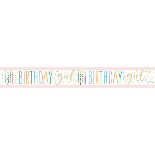 BANNER BIRTHDAY GIRL 9FT