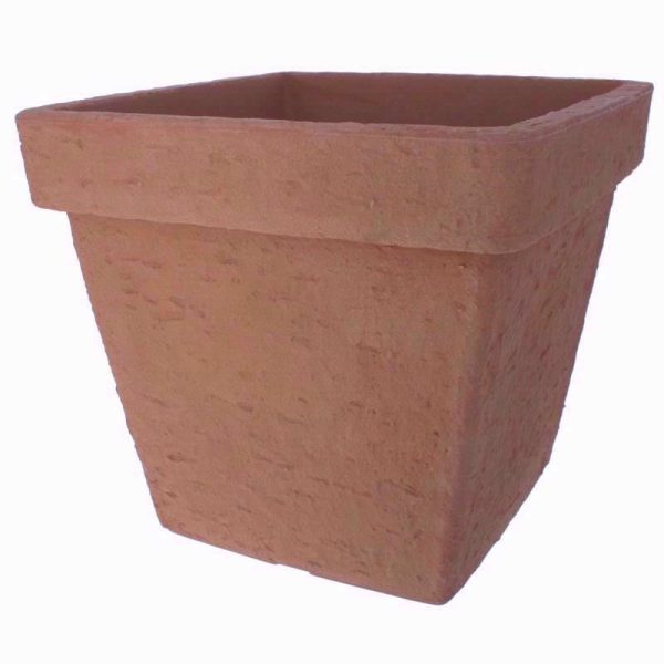 FLOWER POT SQUARE TERRACOTTA