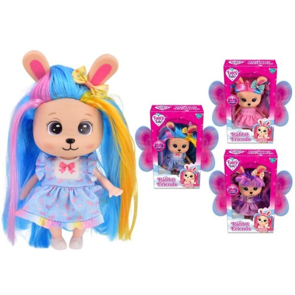 RAINBOW RABBIT DOLL ASSORTED