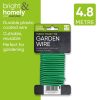 BRIGHT & HOMELY THICK TWIST TIE GARDEN WIRE 4.8M