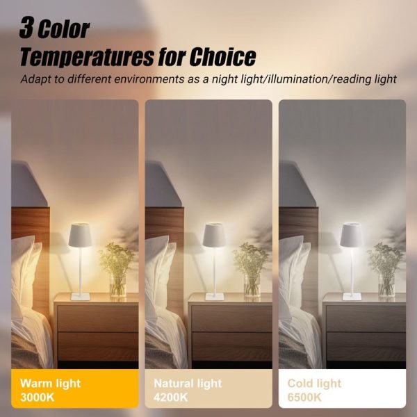 EXTRASTAR LED DESK LAMP RECHARGEABLE WHITE