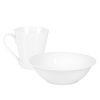 ONYA DINNER SET 16 PIECES 4 MUGS 4 BOWLS 4 DINNER PLATES 4 SIDE PLATES PURE PERFECTION WHITE