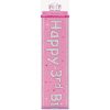 HAPPY 3RD BIRTHDAY BANNER PINK 9FT