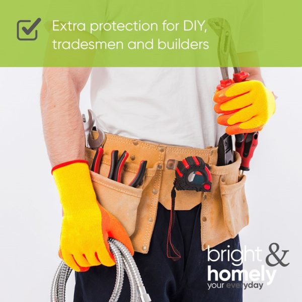 BRIGHT & HOMELY WORK GLOVES LARGE PACK OF 12