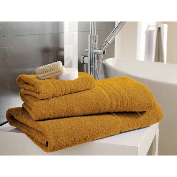 HAMPTON BATH TOWEL OCHRE PACK OF 4 70X120