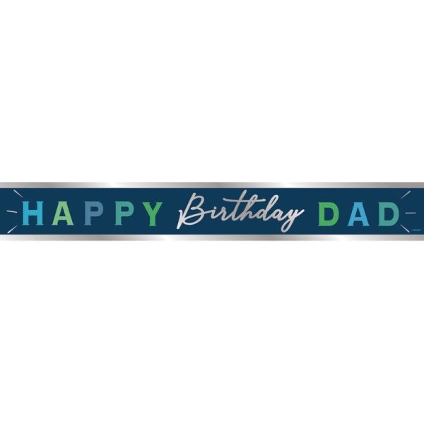 BANNER HAPPY BIRTHDAY DAD 9FT