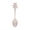 BAMBINO SILVER PLATED KNIFE FORK SPOON SET WITH TEDDY TOPS