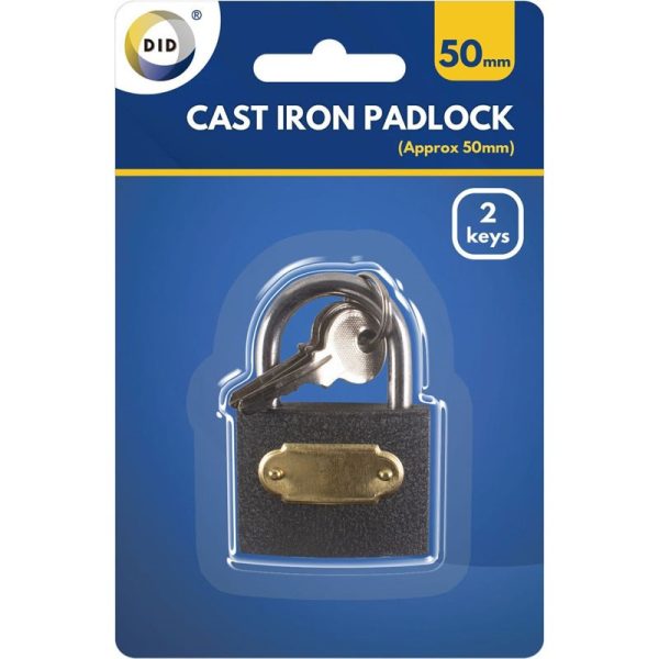 CAST IRON PADLOCK 50MM