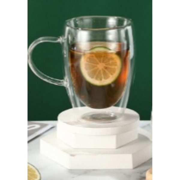 DOUBLE WALL GLASS MUG GPZB212-350/1PC