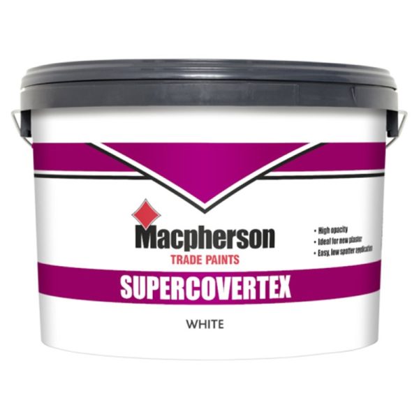MACPHERSON SUPERCOVERTEX WHITE 10LITRE