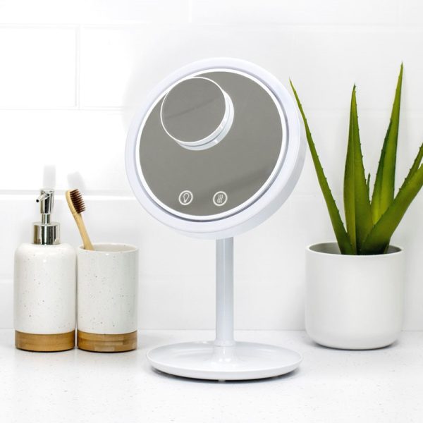 ANIKA BAUER LED MIRROR WITH FAN & TRAY