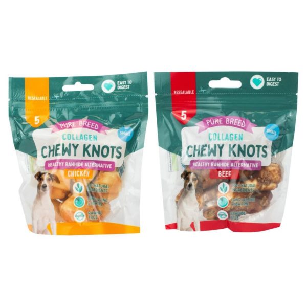 PUREBREED KNOTS COLLAGEN SMALL PACK OF 5