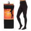 LADIES CABLE FLEECE LINED THERMAL TIGHTS