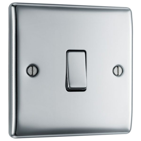 BG SINGLE 2 WAY SWITCH POLISHED CHROME