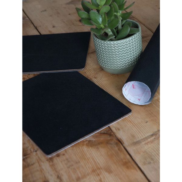 D-C-FIX VELOURS BLACK 0,450X5METER