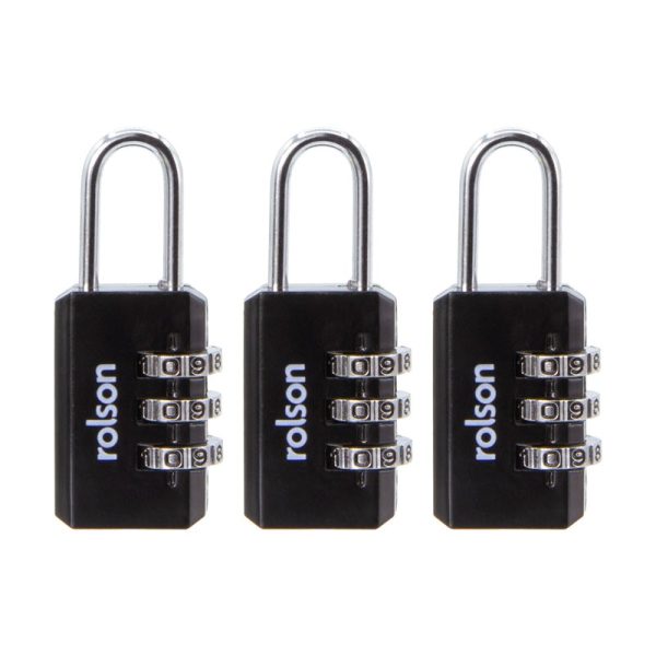 ROLSONS COMBINATION PADLOCK 3PC 20MM