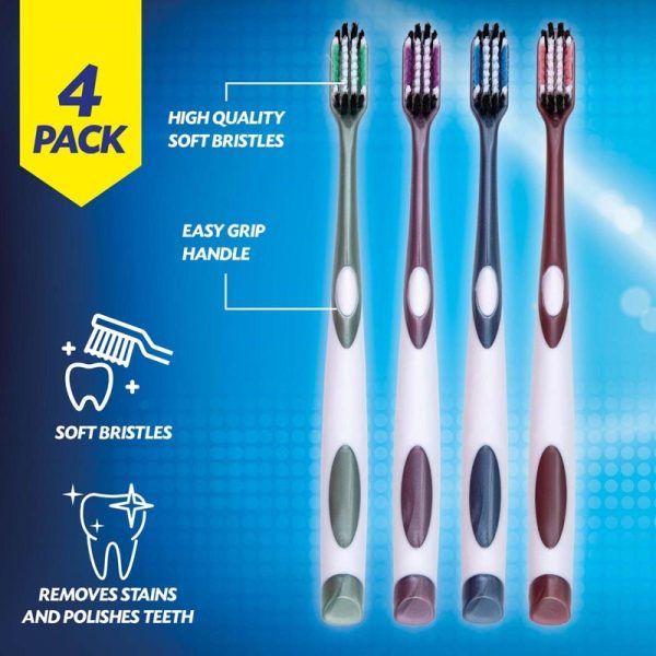 SOFT TOOTHBRUSH ASSORTED 4PC