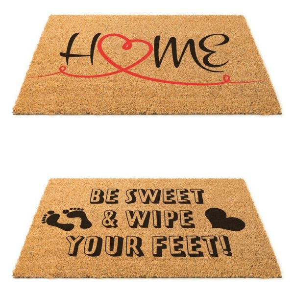DOOR MAT PVC COIR MAT BE SWEET ASSORTED 60 X 40CM