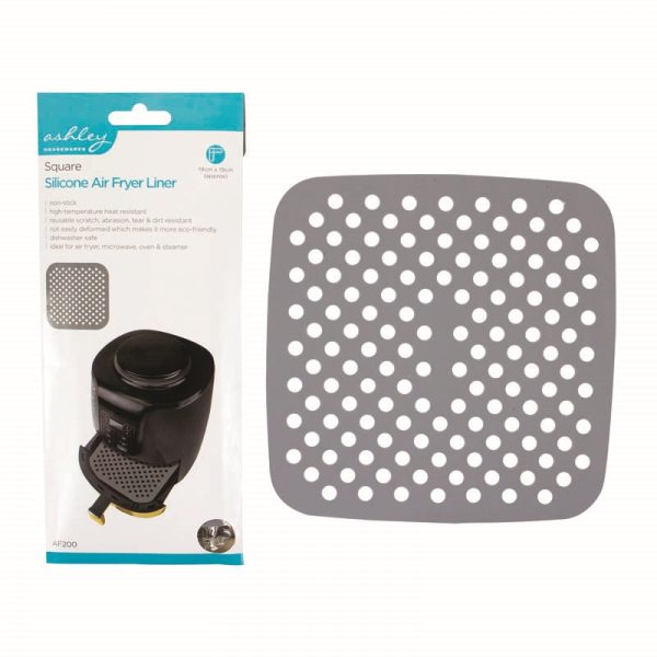 ASHLEY SIICONE AIR FRYER LINER 19CM SQUARE