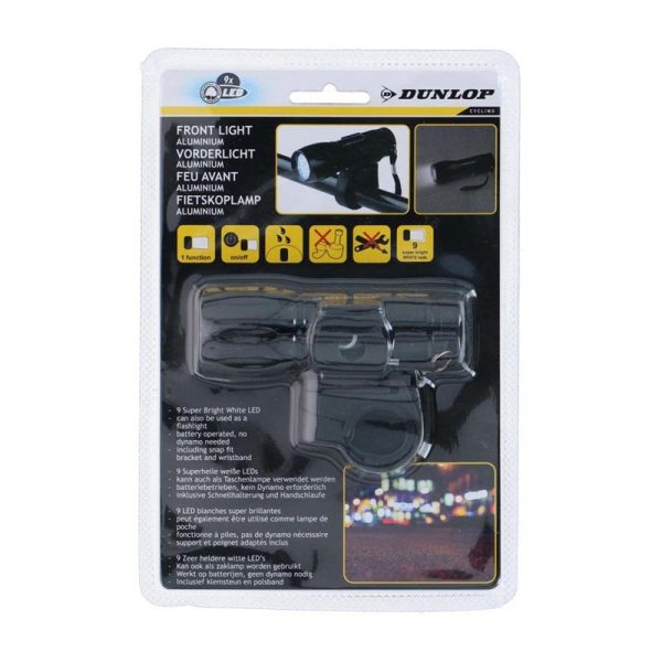 DUNLOP BIKE HEADLIGHT 9XLED