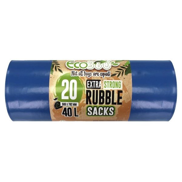 ECOBAG BLUE RUBBLE 20 BAG 40 LTR