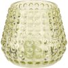 GLASS TEALIGHT HOLDER 3 ASSORTED