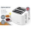 PROGRESS 4 SLICE TOASTER WHITE