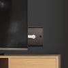 BG BLACK NICKEL SINGLE TV SOCKET