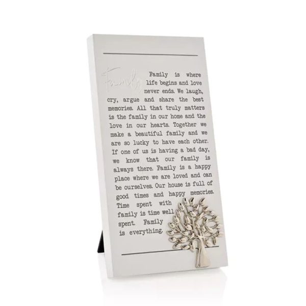 MOMENTS STANDING PLAQUE - FAMILY