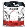 CROWN PAINTS ONE COAT GLOSS WHITE 2.5LITRE