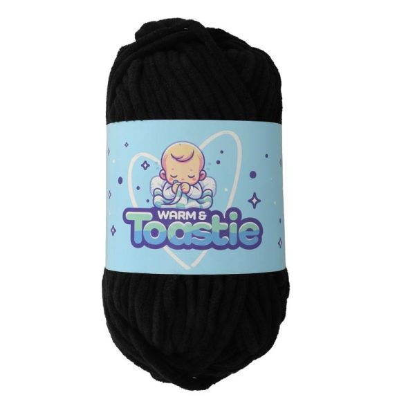TOASTIE YARN 100M 200G BLACK