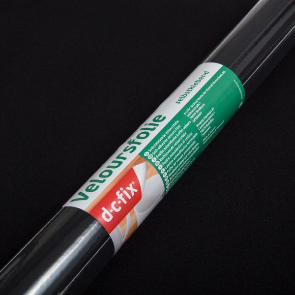 D-C-FIX VELOURS BLACK 0,450X5METER