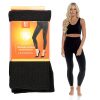 LADIES VELVET PLUSH THERMAL LEGGINGS ANIMAL PRINT
