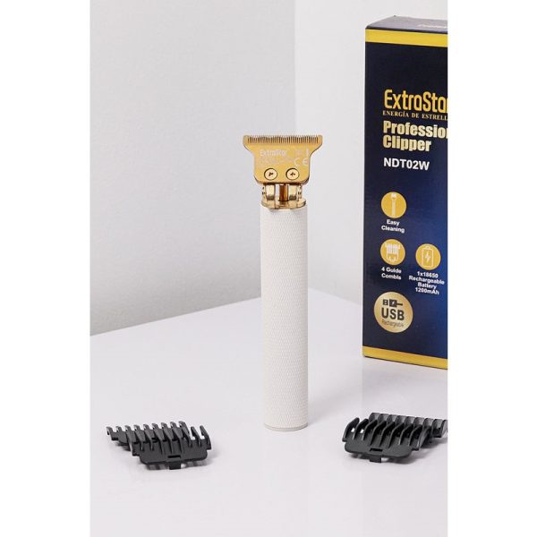 EXTRASTAR PROFESSIONAL CLIPPER RECHAREABLE USB-C WHITE