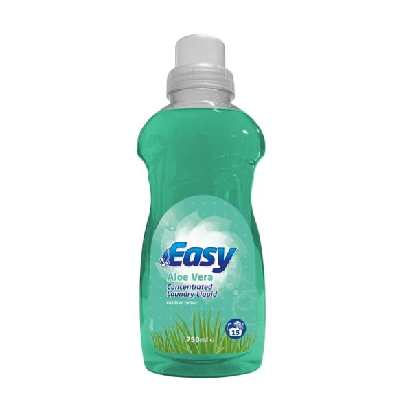 EASY LAUNDRY LIQUID ALOE VERA 750ML PACK OF 8