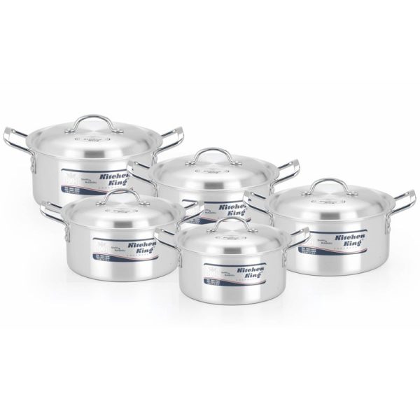 KITCHEN KING ALUMINIUM POT EXCITE SET 5PC