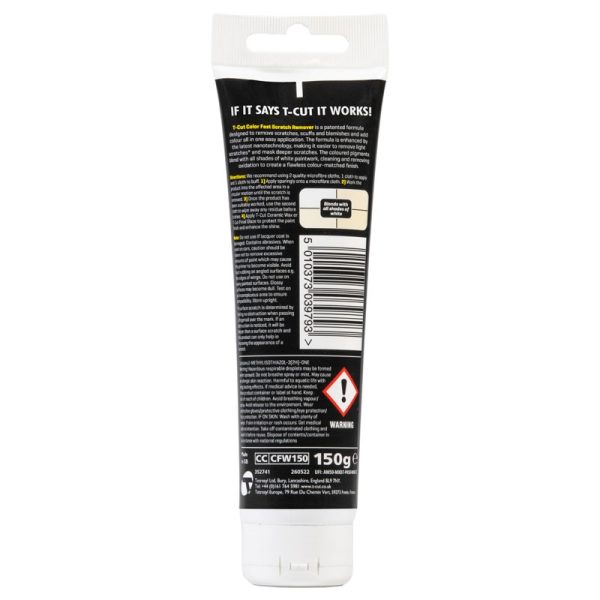 T-CUT COLOR FAST SCRATCH REMOVER WHITE 150G