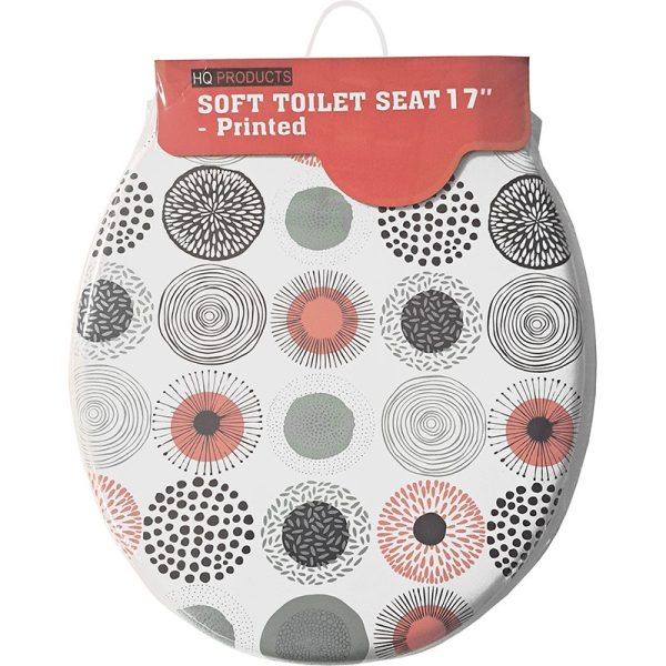 SOFT TOILET SEAT PRINTED 17 INCH