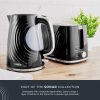 TOWER SONAR 1.7LTR TEXTURED BLACK KETTLE