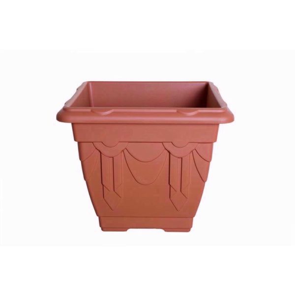WHITEFURZE VENETIAN PLANTER SQUARE 22CM TERRA