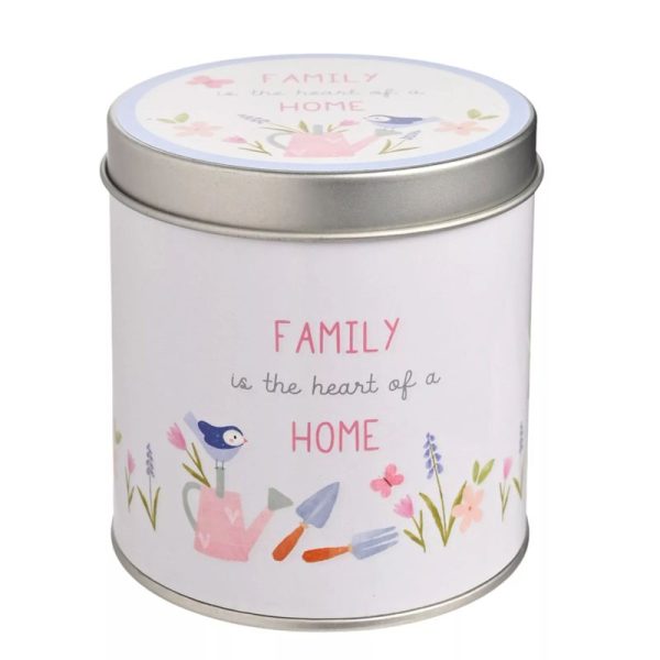 LOVE LIFE TIN CANDLE FAMILY 8CMX7.5CM