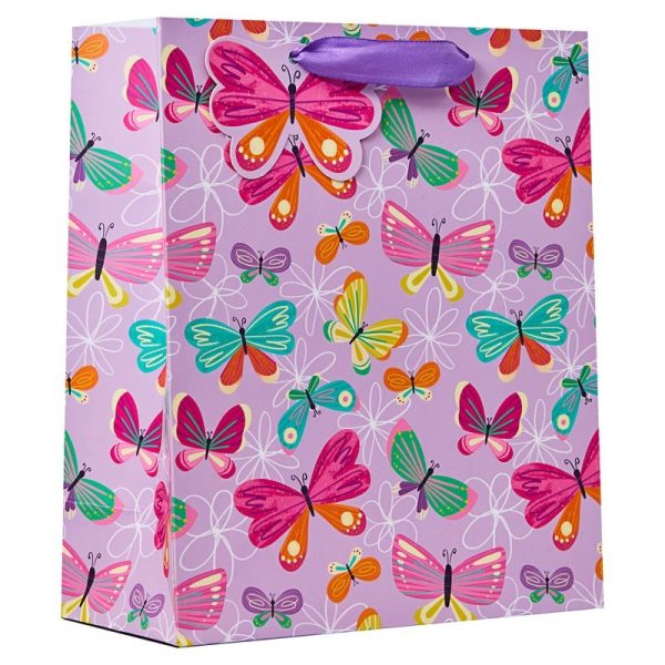 BUTTERFLY MEDIUM GIFT BAG PACK OF 6