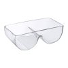SERVING BOWL 2 SECTIONS RECTANGLE GLASS 21.5X11.3X7CM
